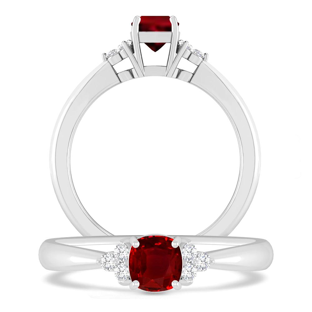 White Gold - Ruby