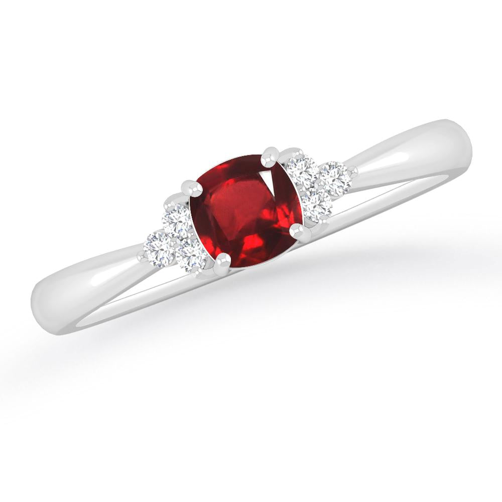 White Gold - Ruby