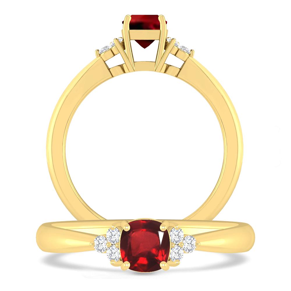 Yellow Gold - Ruby