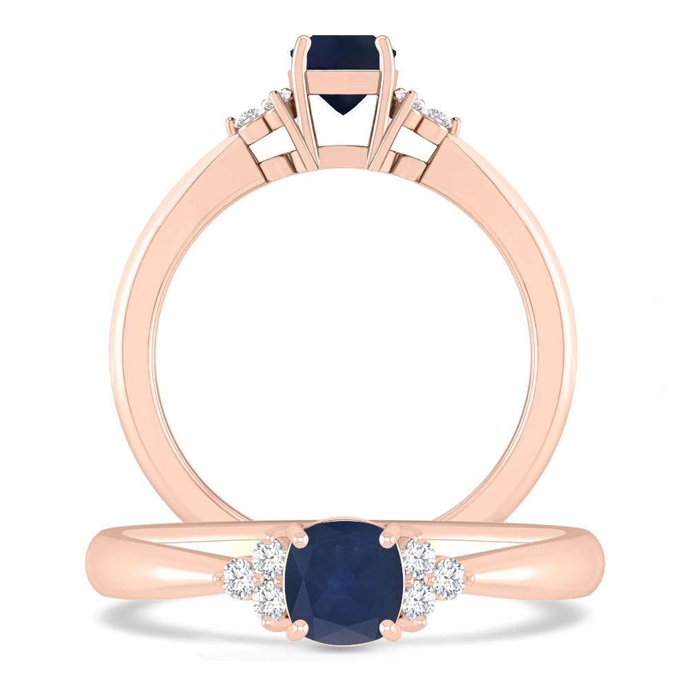 Rose Gold - Sapphire