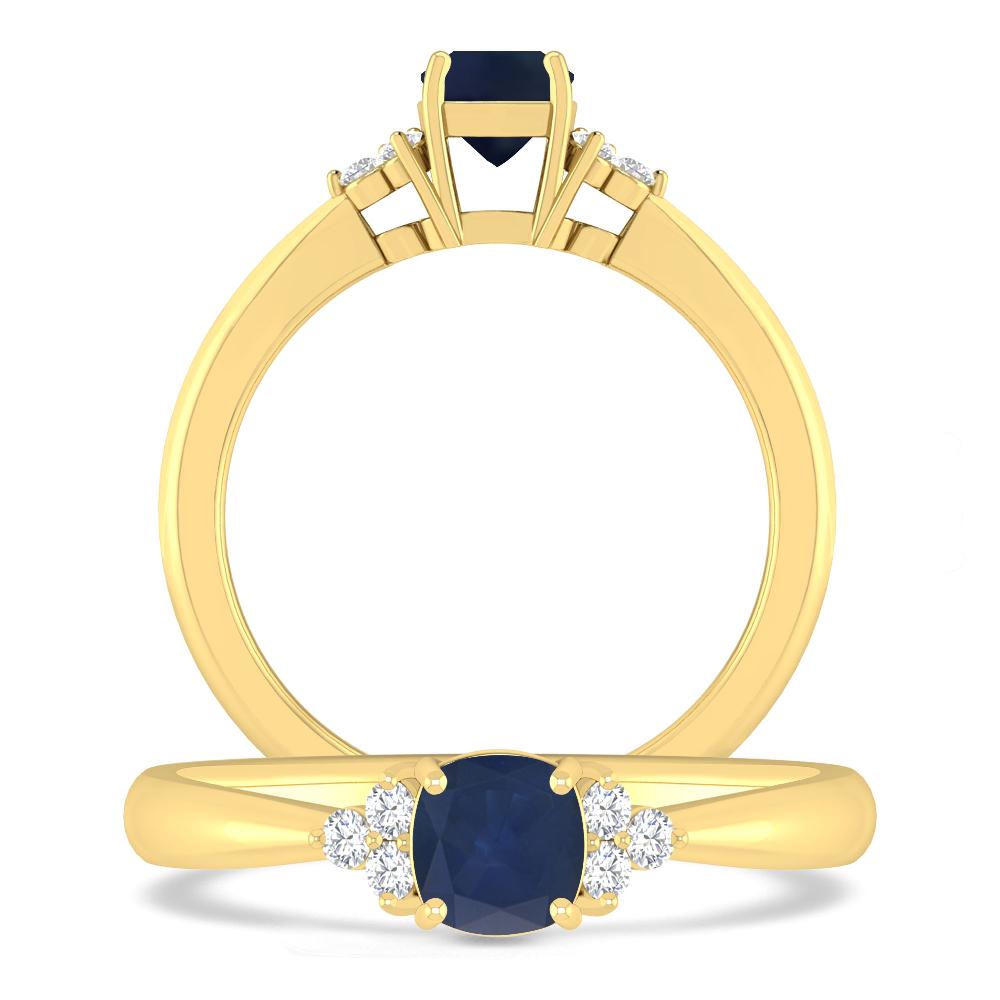 Yellow Gold - Sapphire