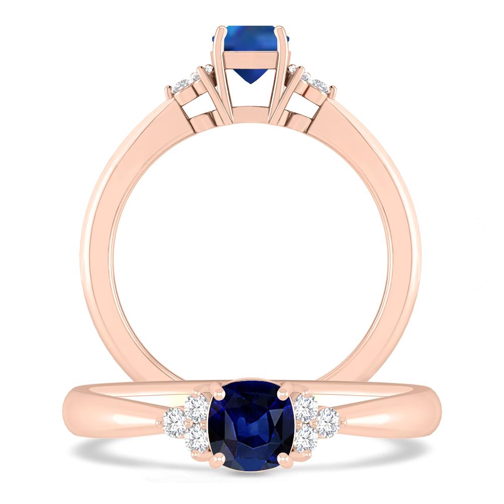 Rose Gold - Sapphire