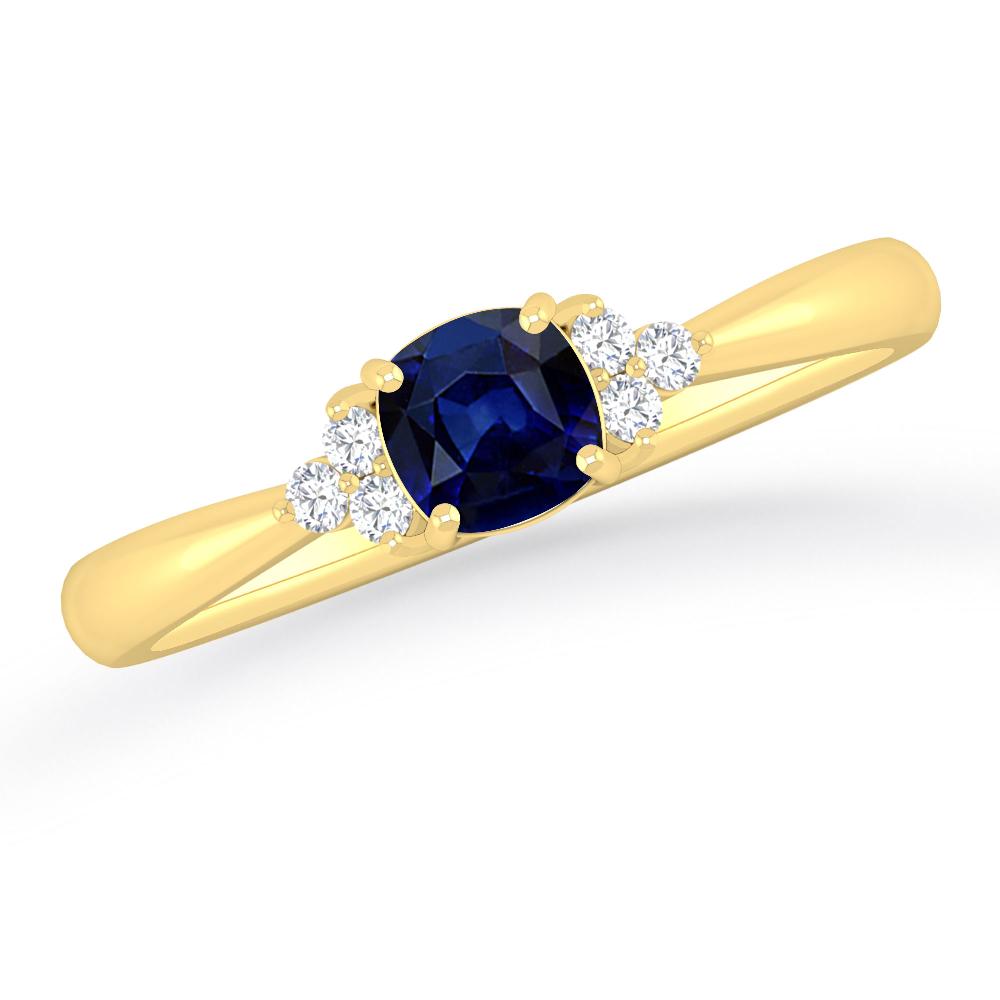 Yellow Gold - Sapphire