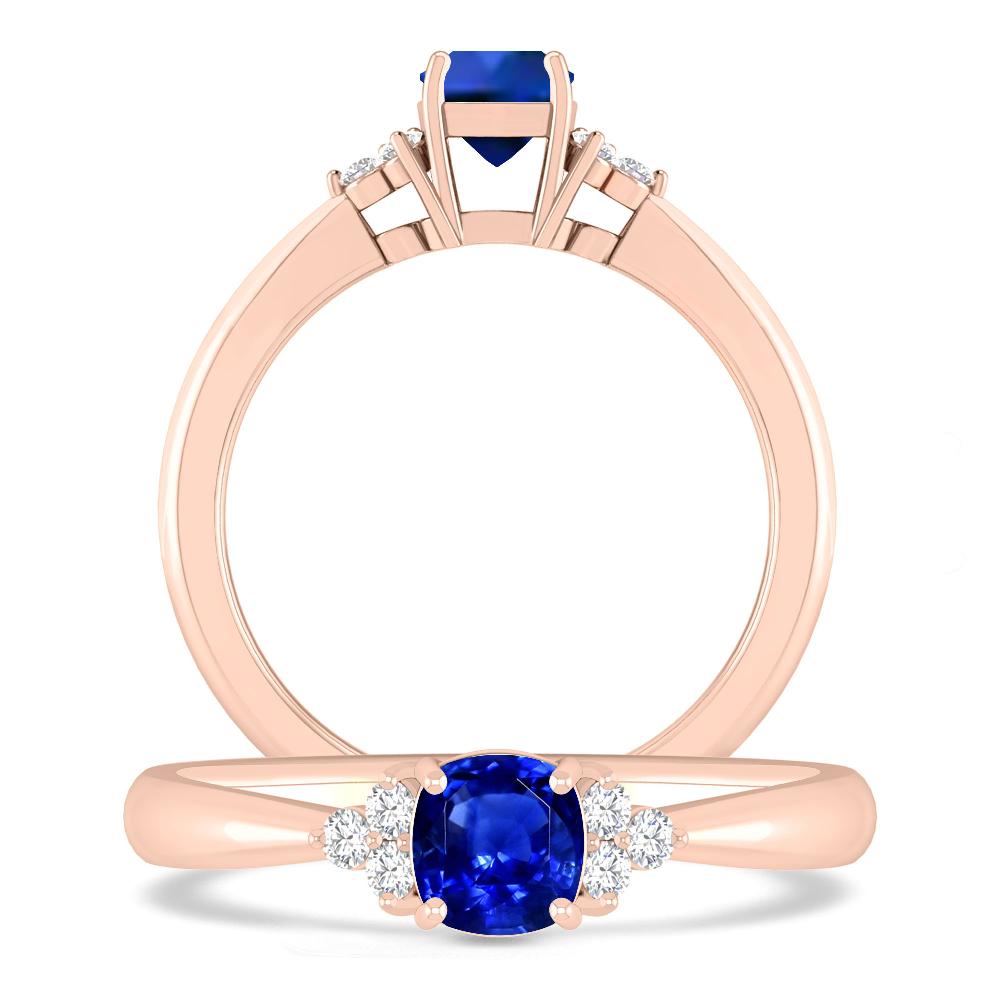 Rose Gold - Sapphire