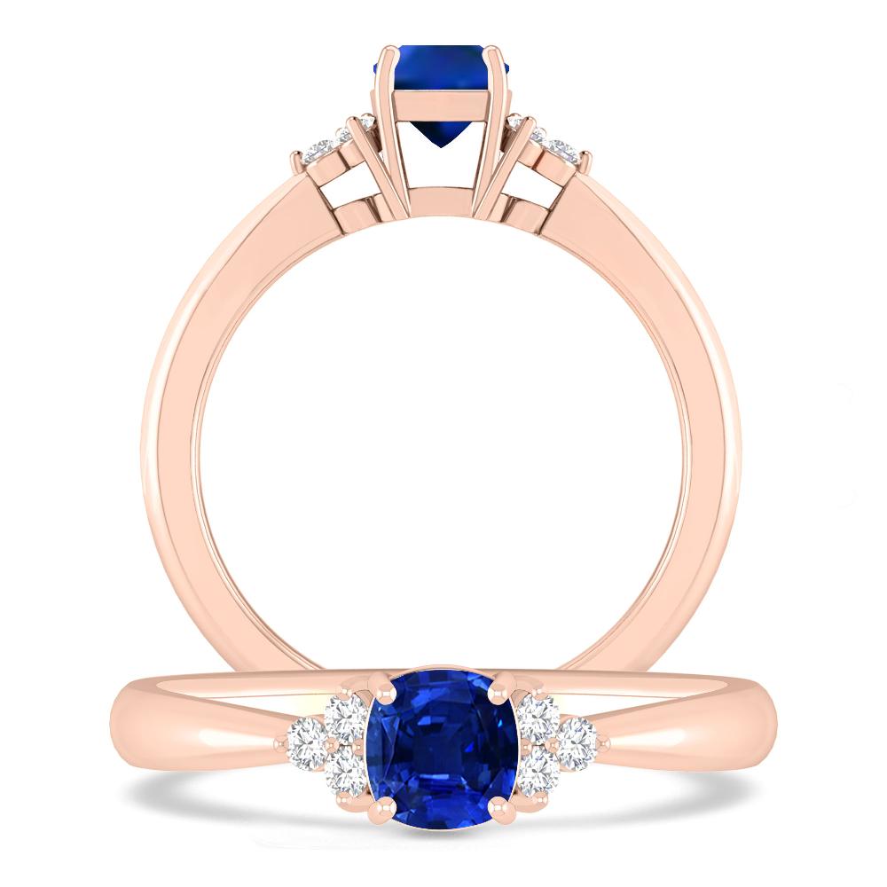 Rose Gold - Sapphire