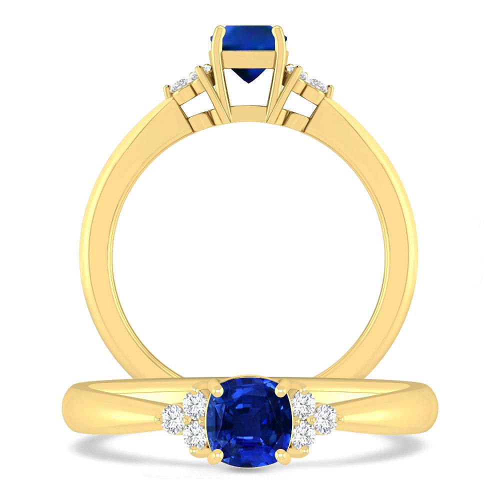 Yellow Gold - Sapphire