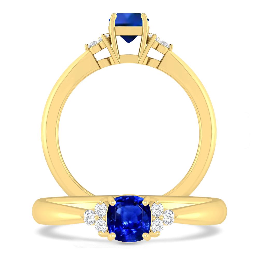 Yellow Gold - Sapphire