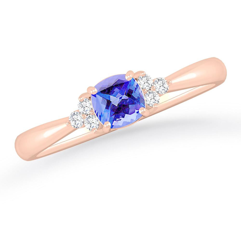 Rose Gold - Tanzanite