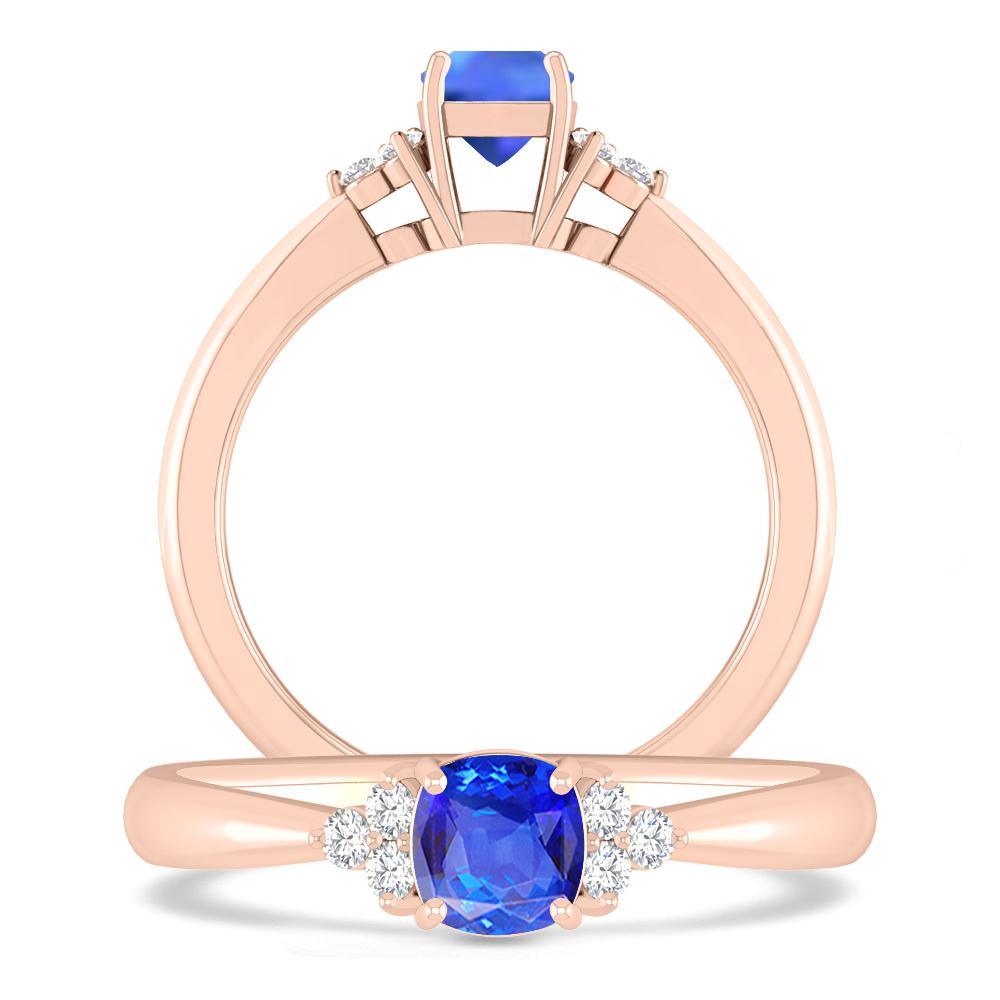 Rose Gold - Tanzanite