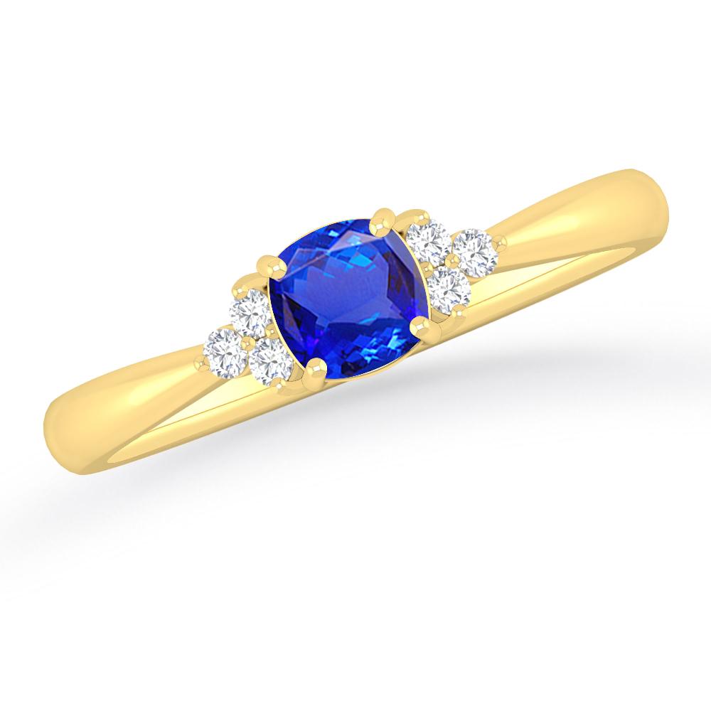 Yellow Gold - Tanzanite