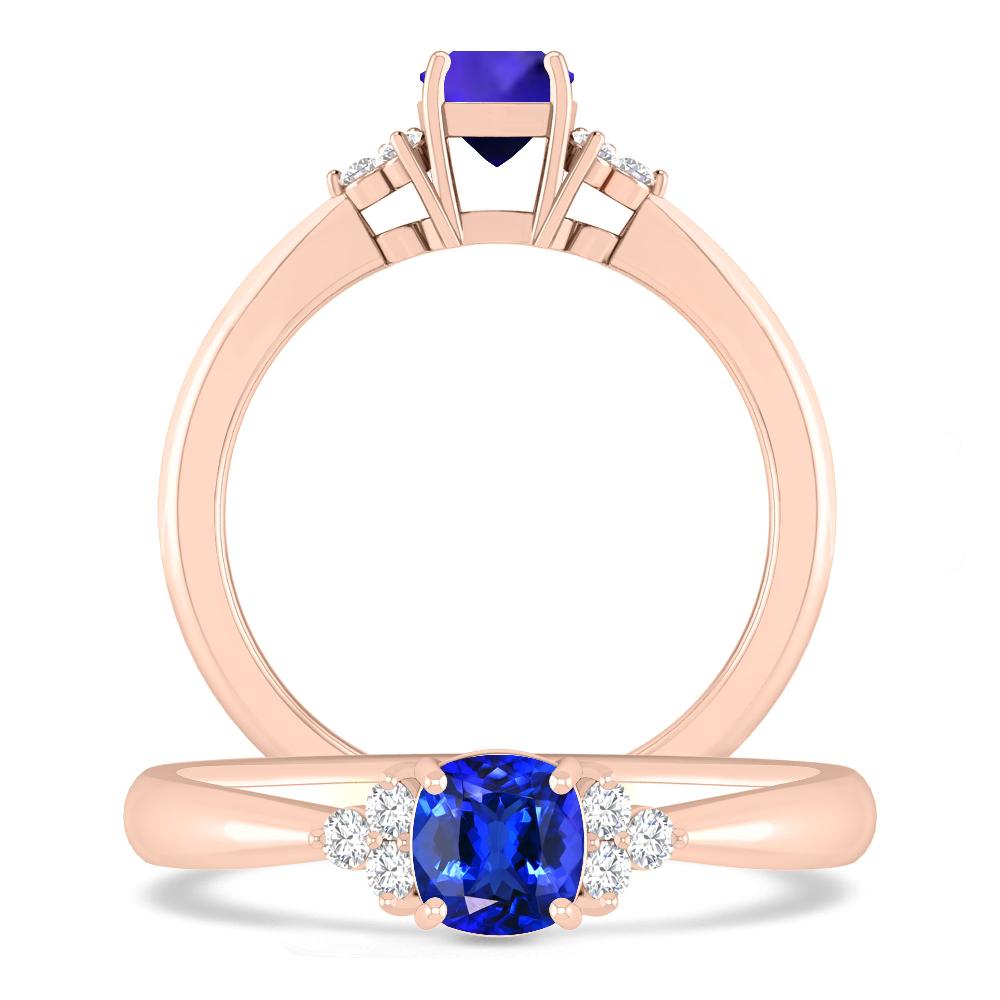 Rose Gold - Tanzanite