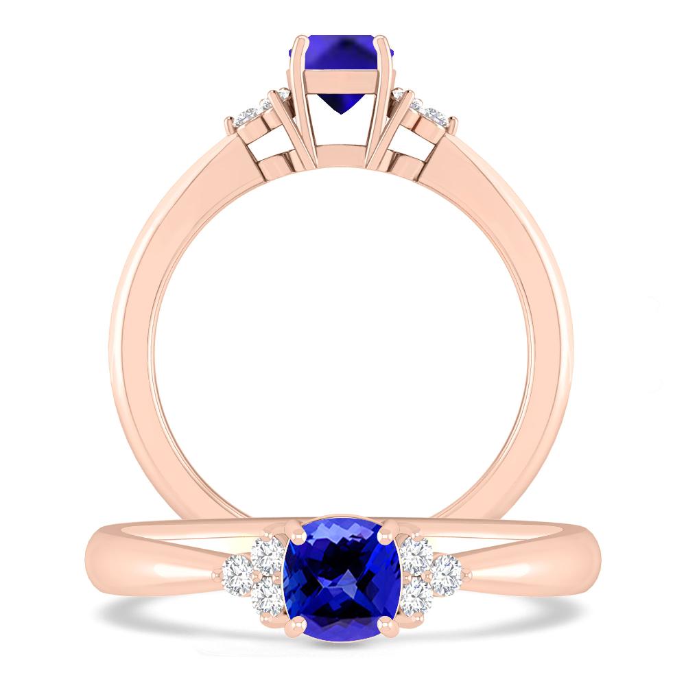 Rose Gold - Tanzanite