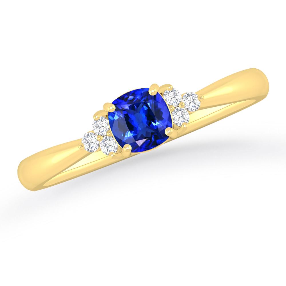 Yellow Gold - Tanzanite