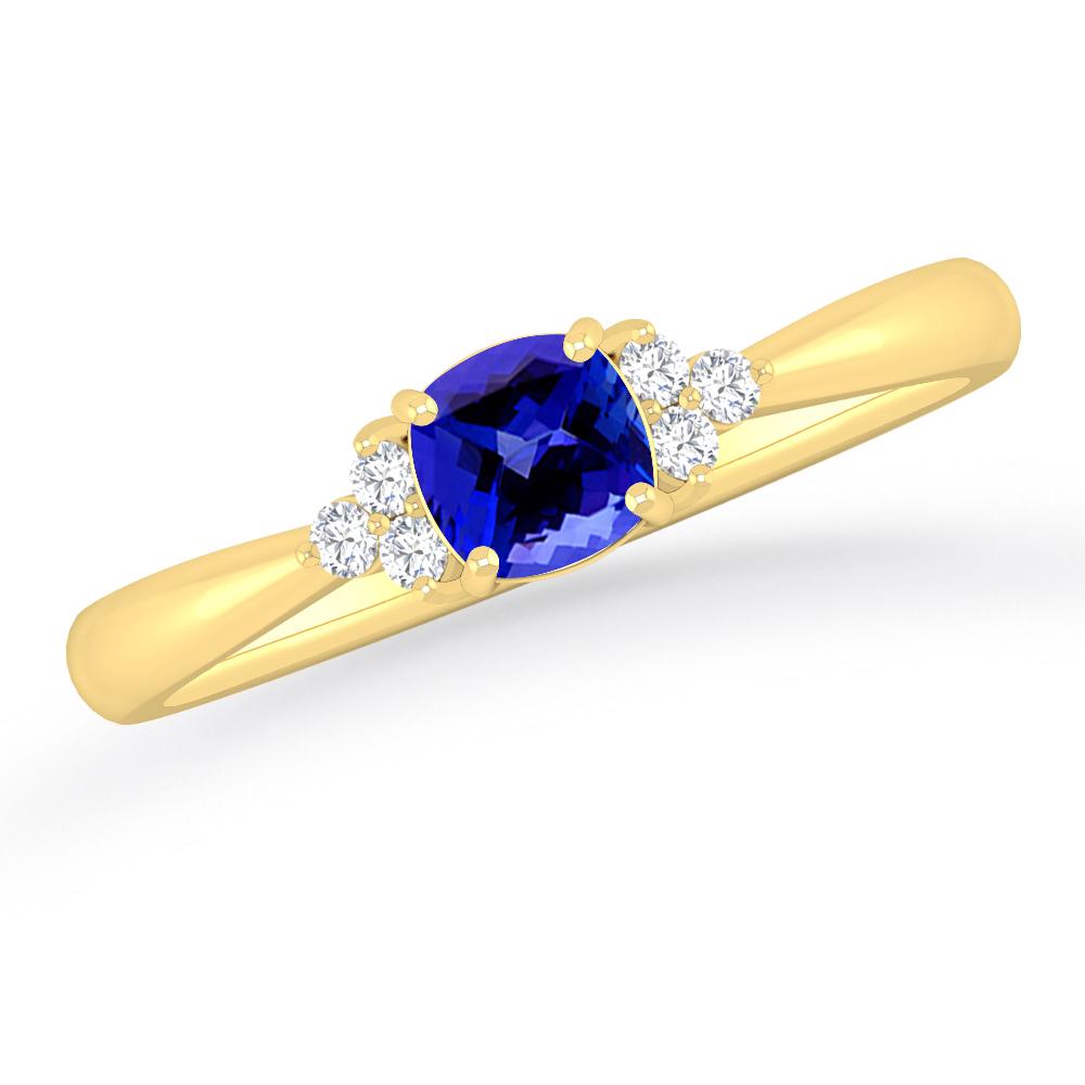 Yellow Gold - Tanzanite