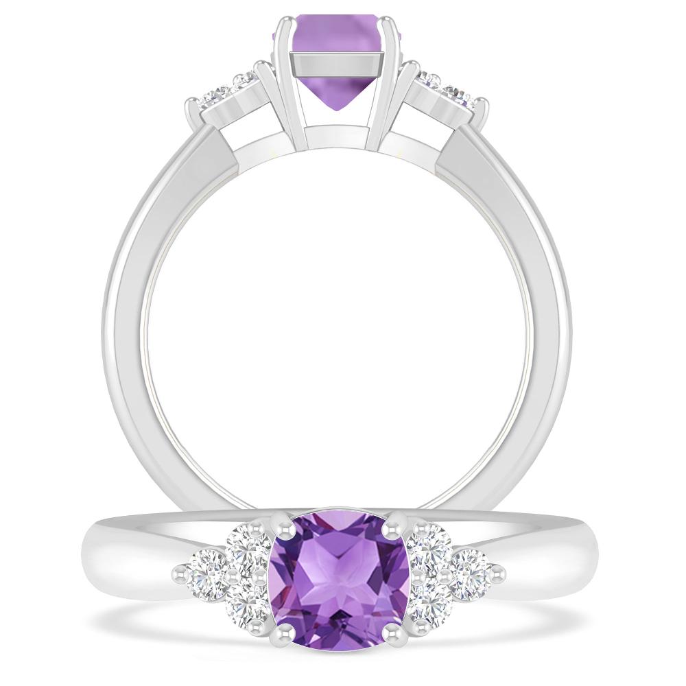 White Gold - Amethyst