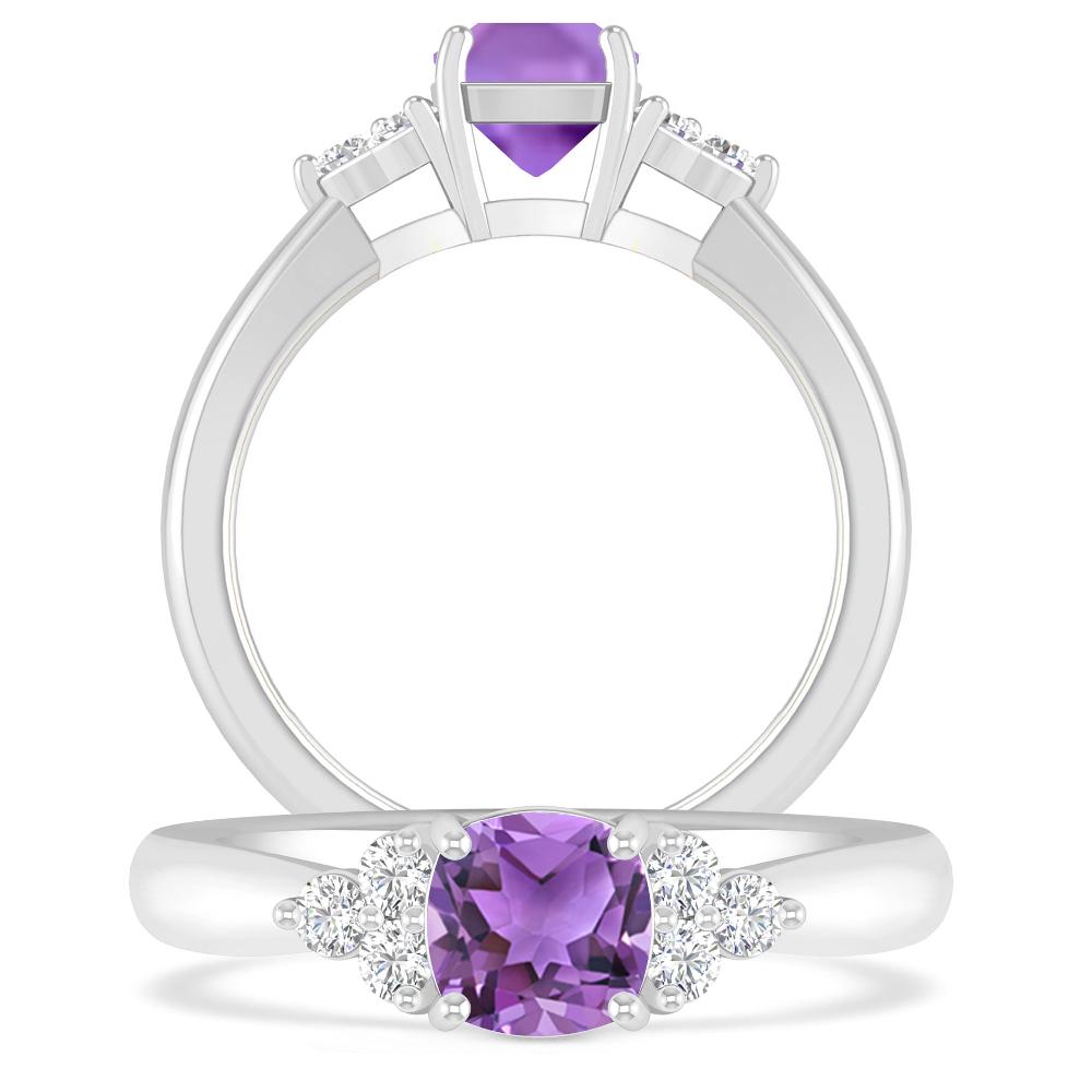 White Gold - Amethyst