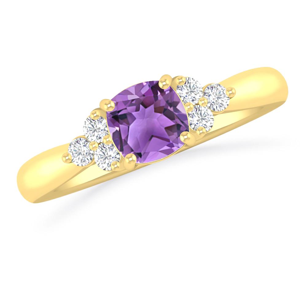 Yellow Gold - Amethyst