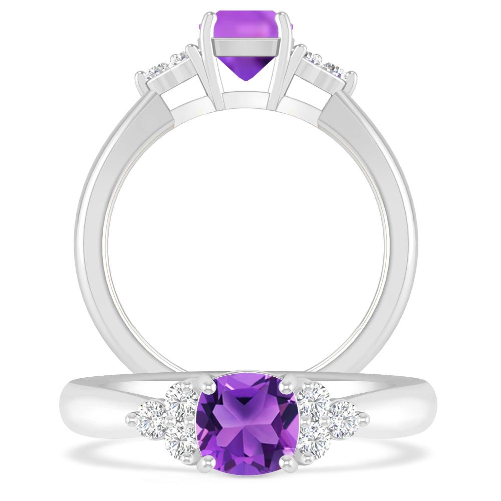 White Gold - Amethyst