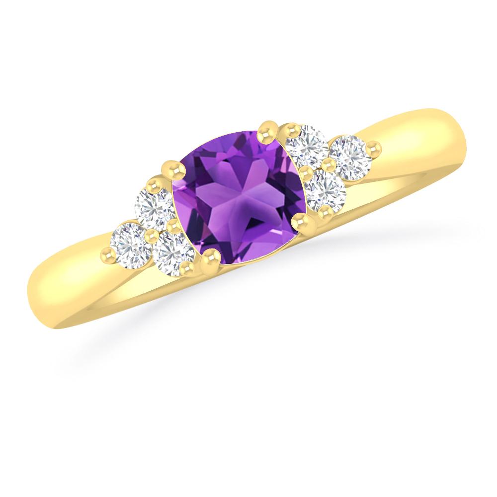 Yellow Gold - Amethyst