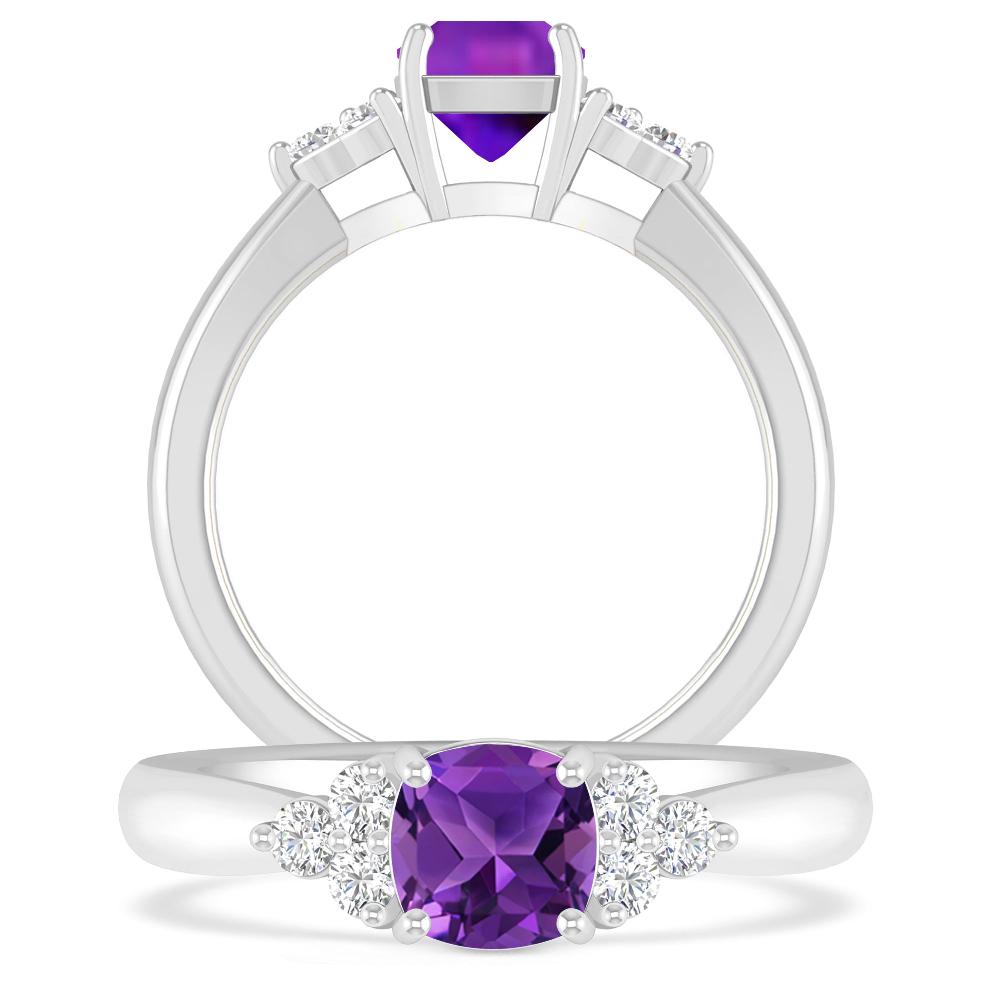 White Gold - Amethyst