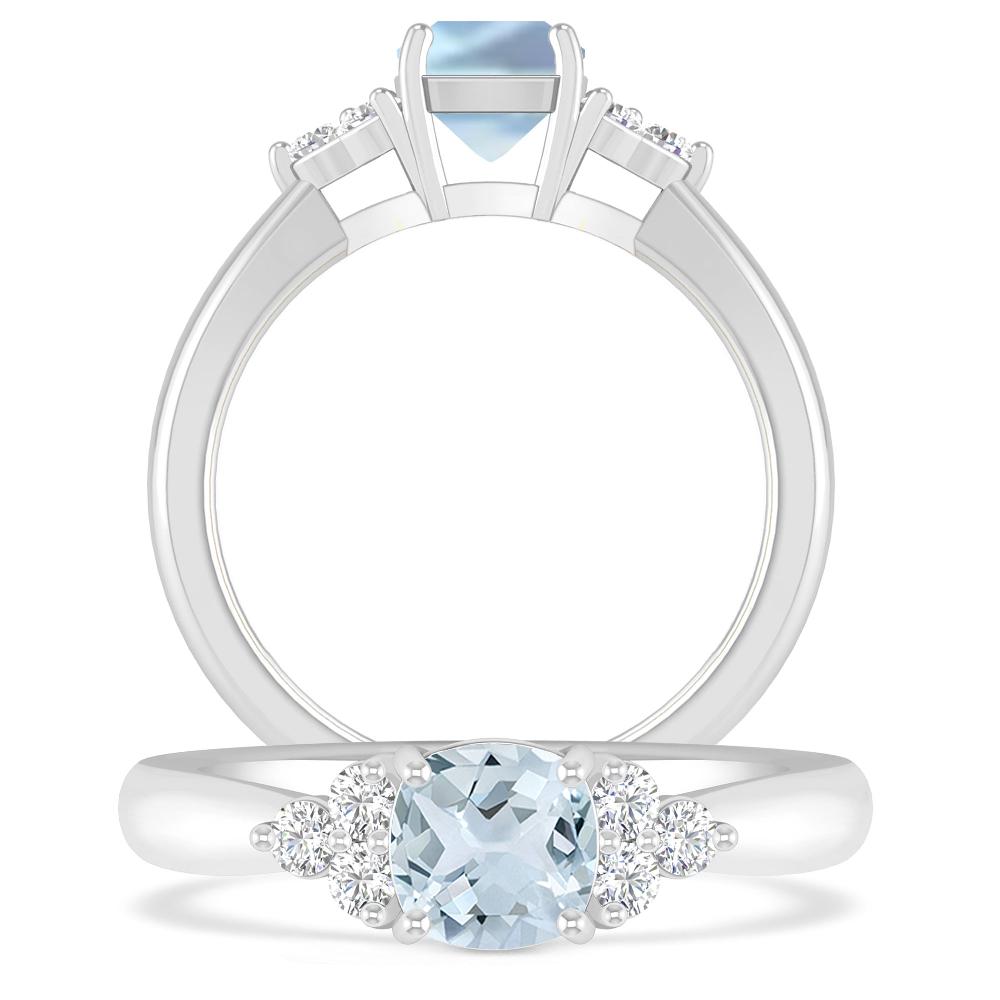 White Gold - Aquamarine