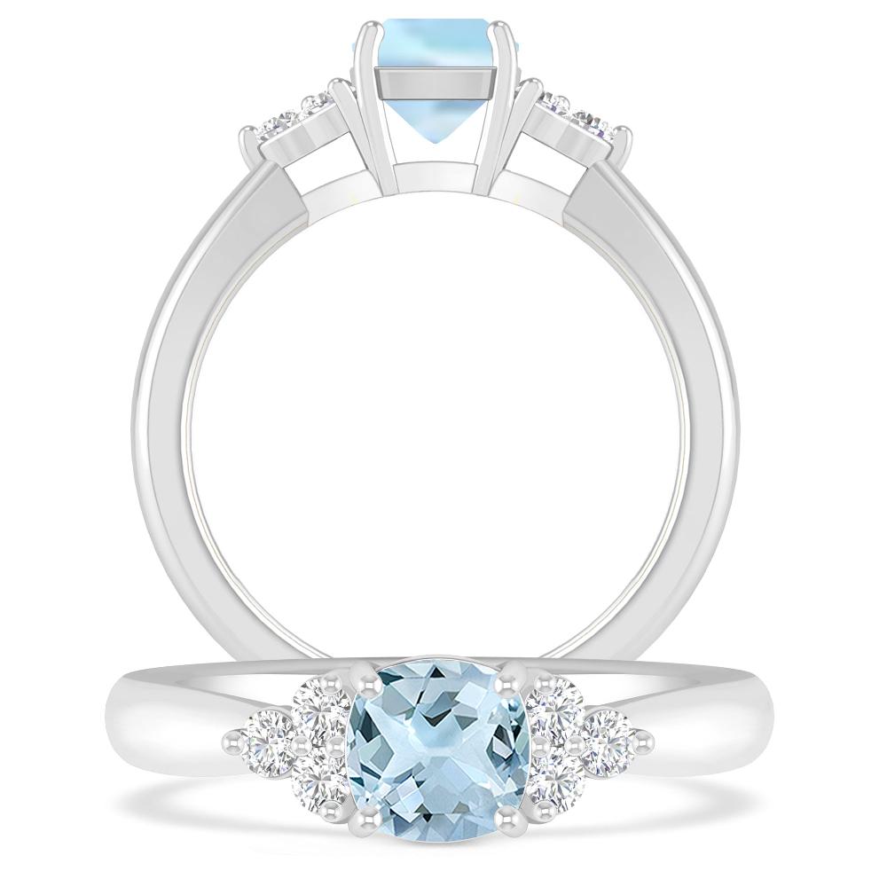 White Gold - Aquamarine