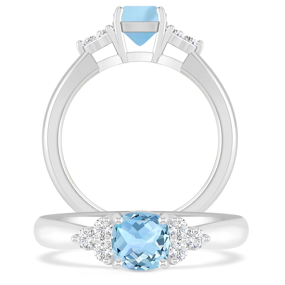 White Gold - Aquamarine