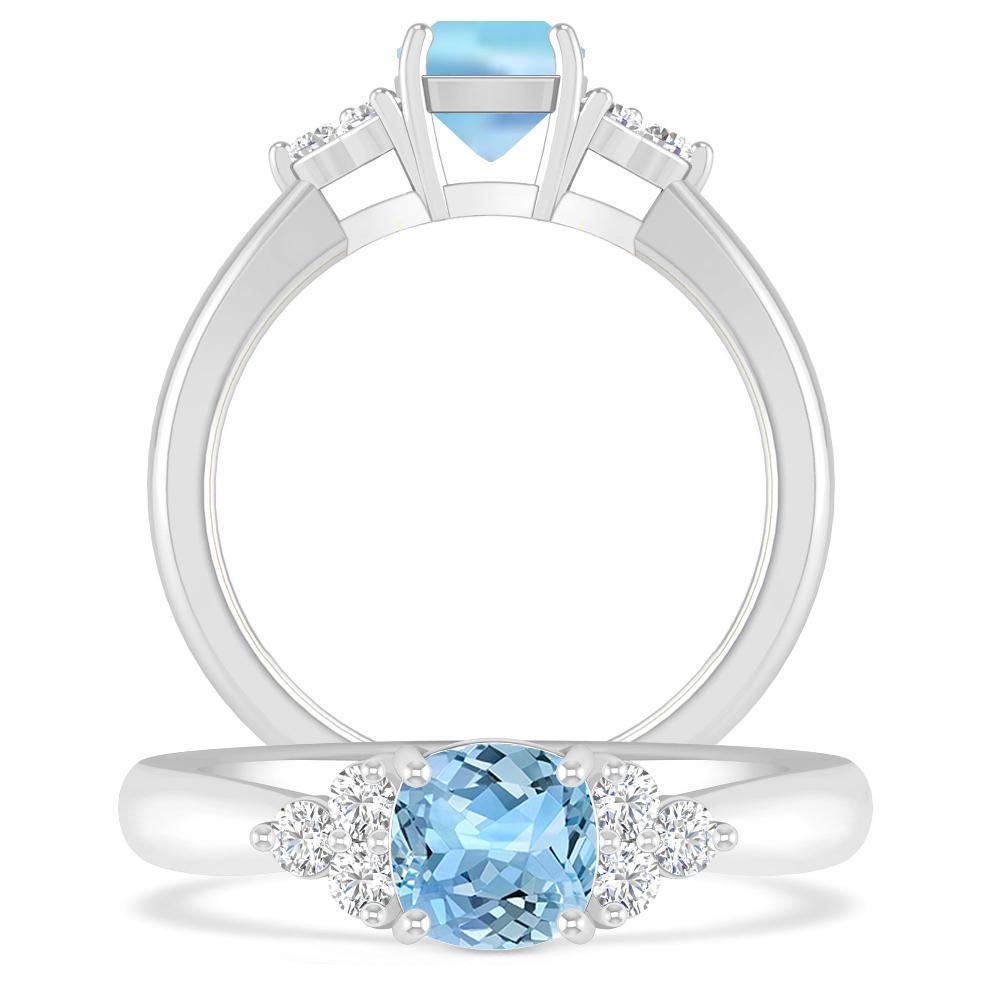 White Gold - Aquamarine