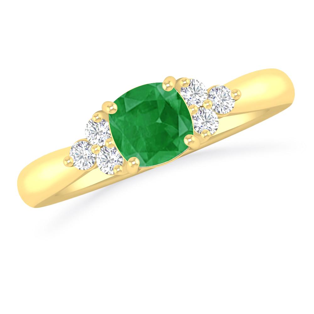 Yellow Gold - Emerald