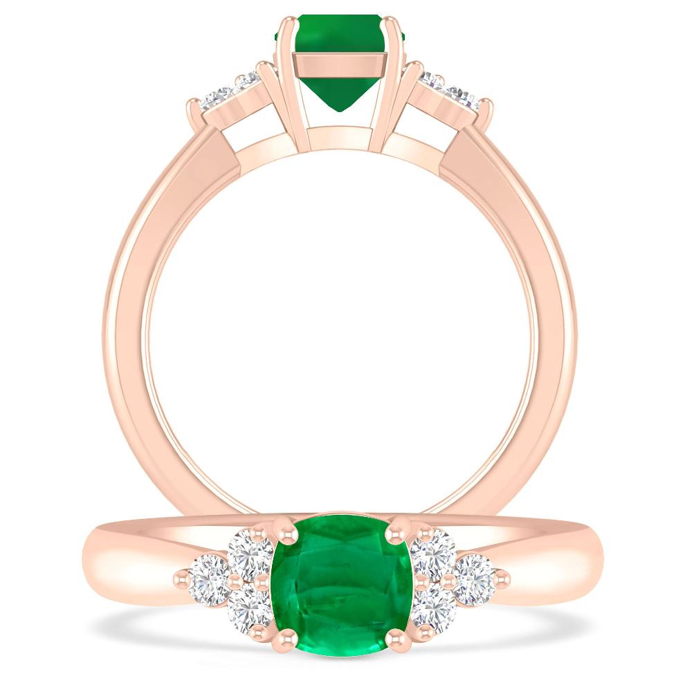 Rose Gold - Emerald