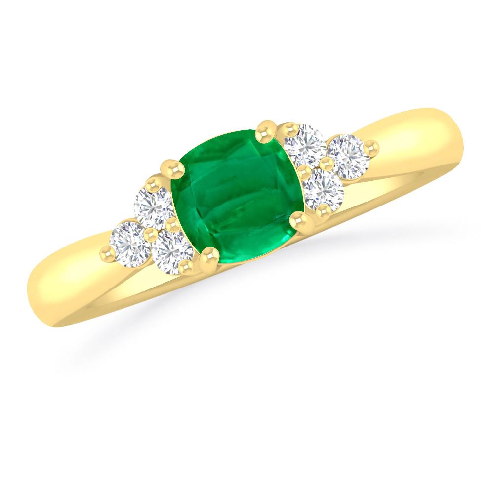 Yellow Gold - Emerald