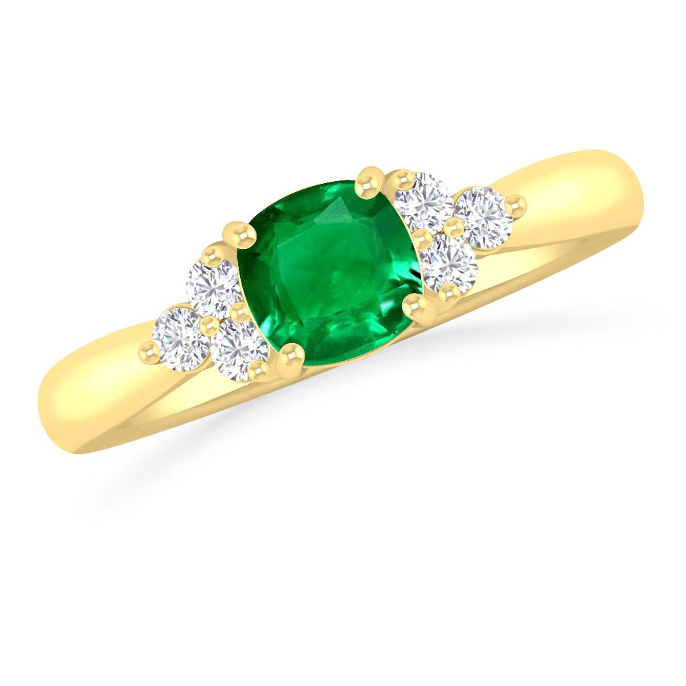 Yellow Gold - Emerald