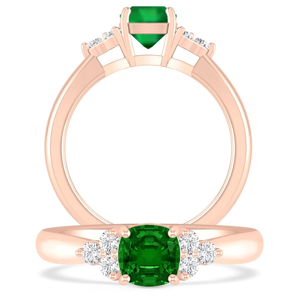 Rose Gold - Emerald