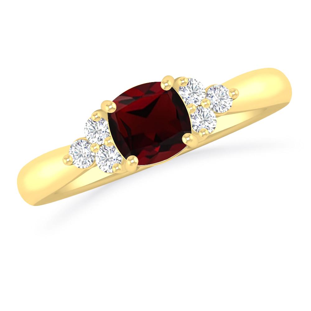 Yellow Gold - Garnet