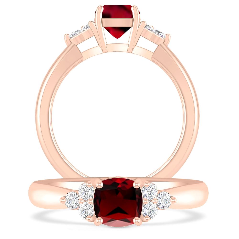 Rose Gold - Garnet