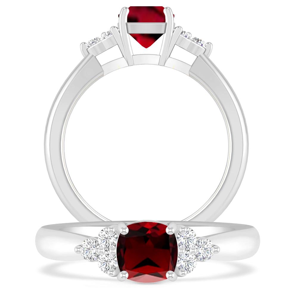 White Gold - Garnet