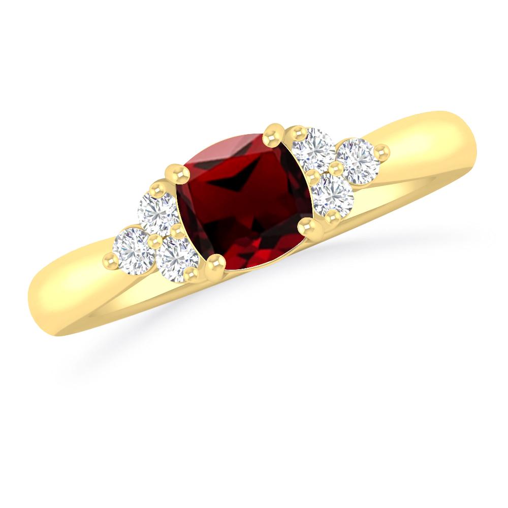 Yellow Gold - Garnet