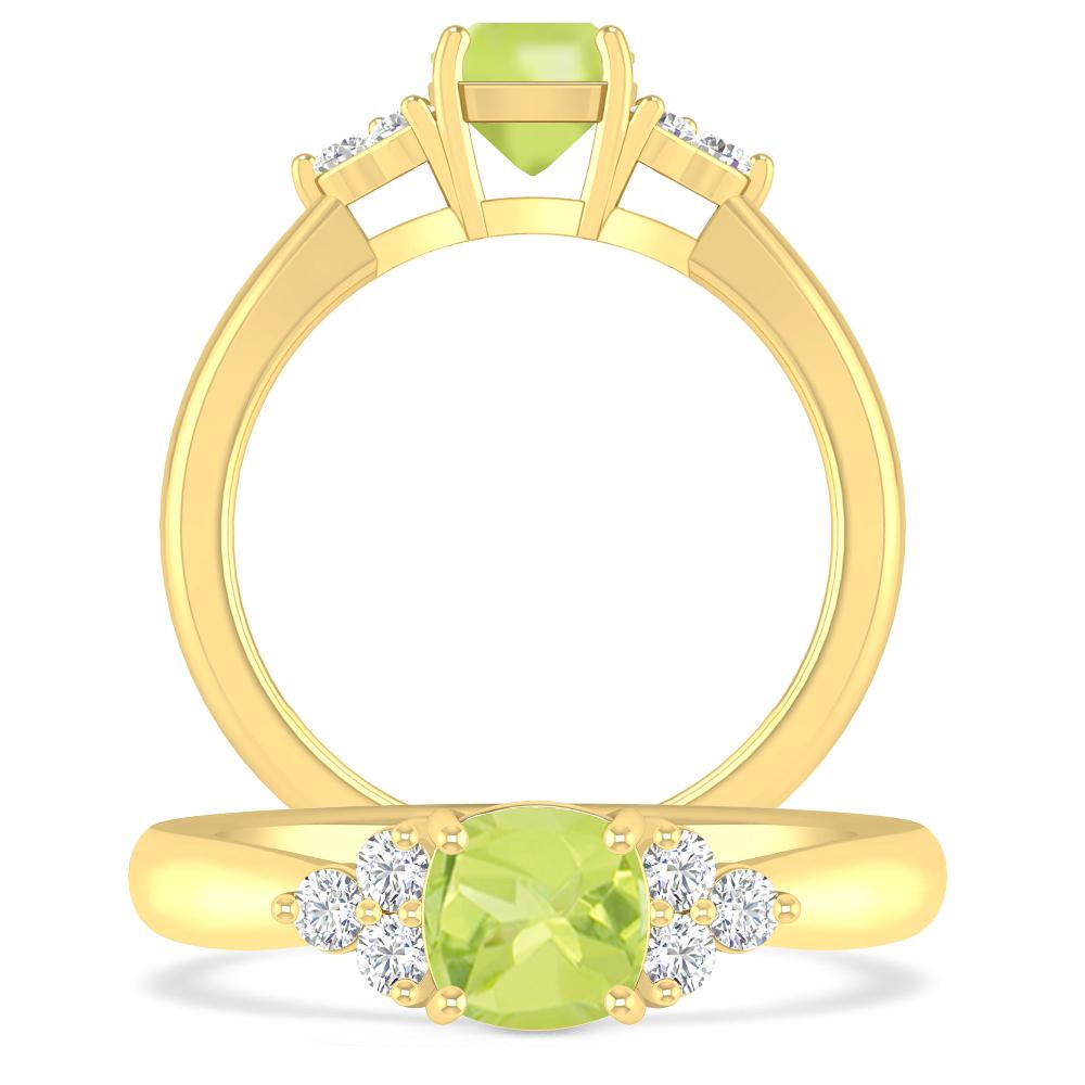 Yellow Gold - Peridot