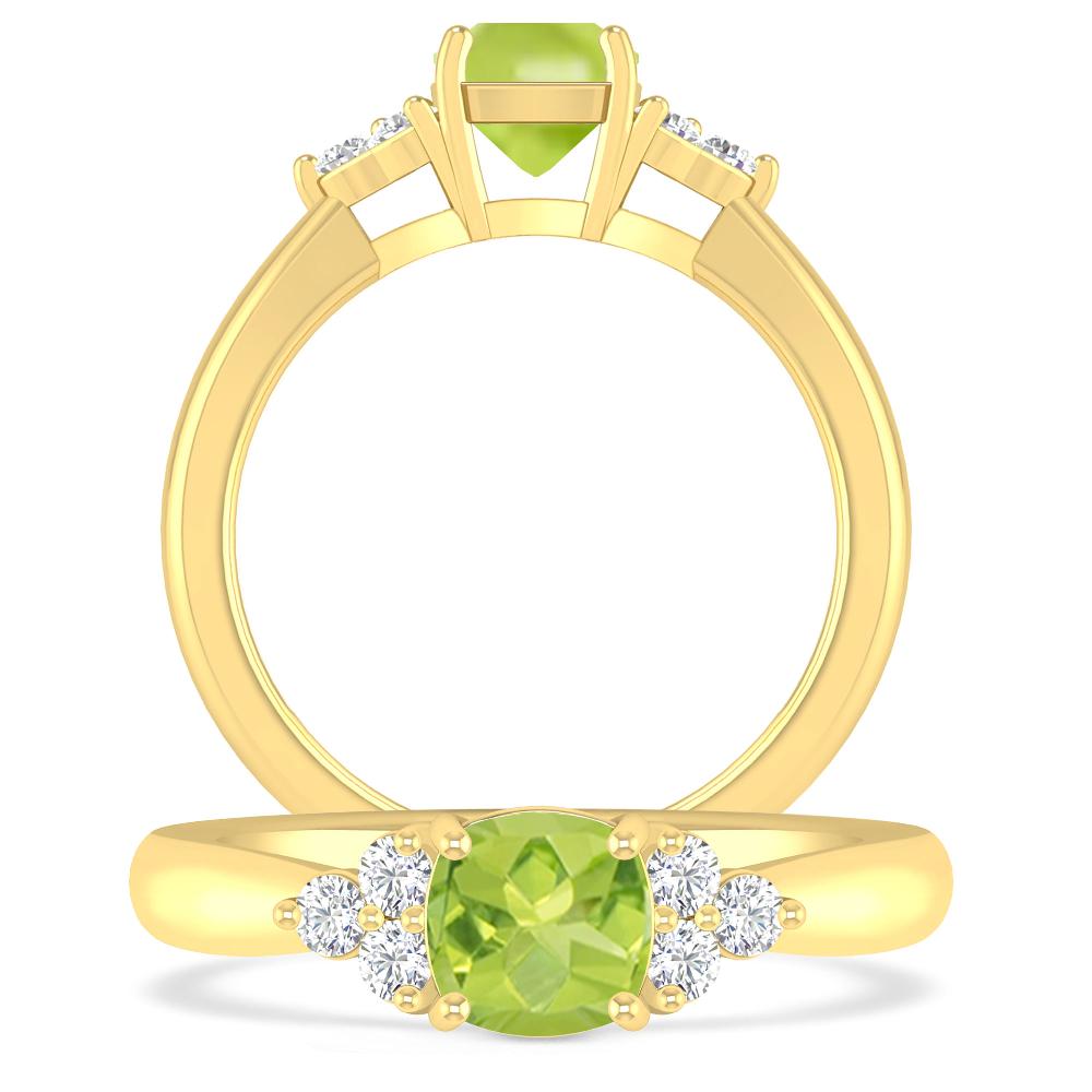 Yellow Gold - Peridot