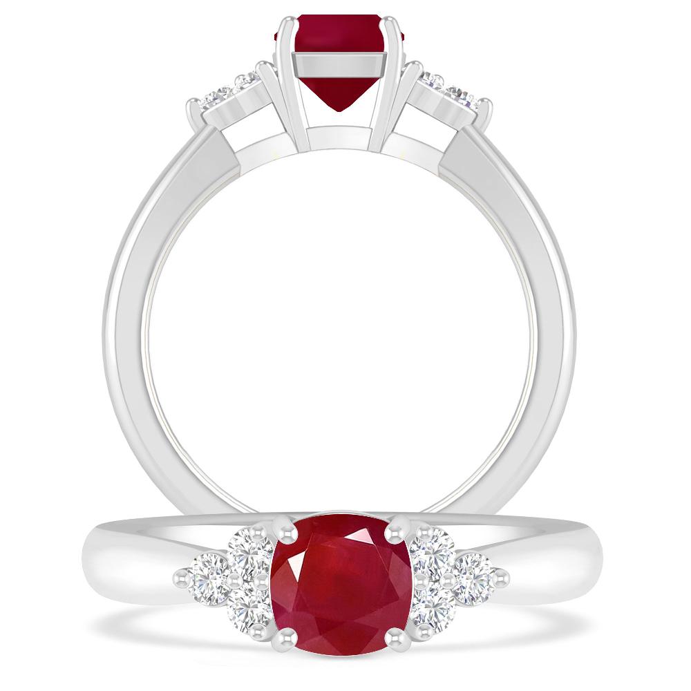 White Gold - Ruby