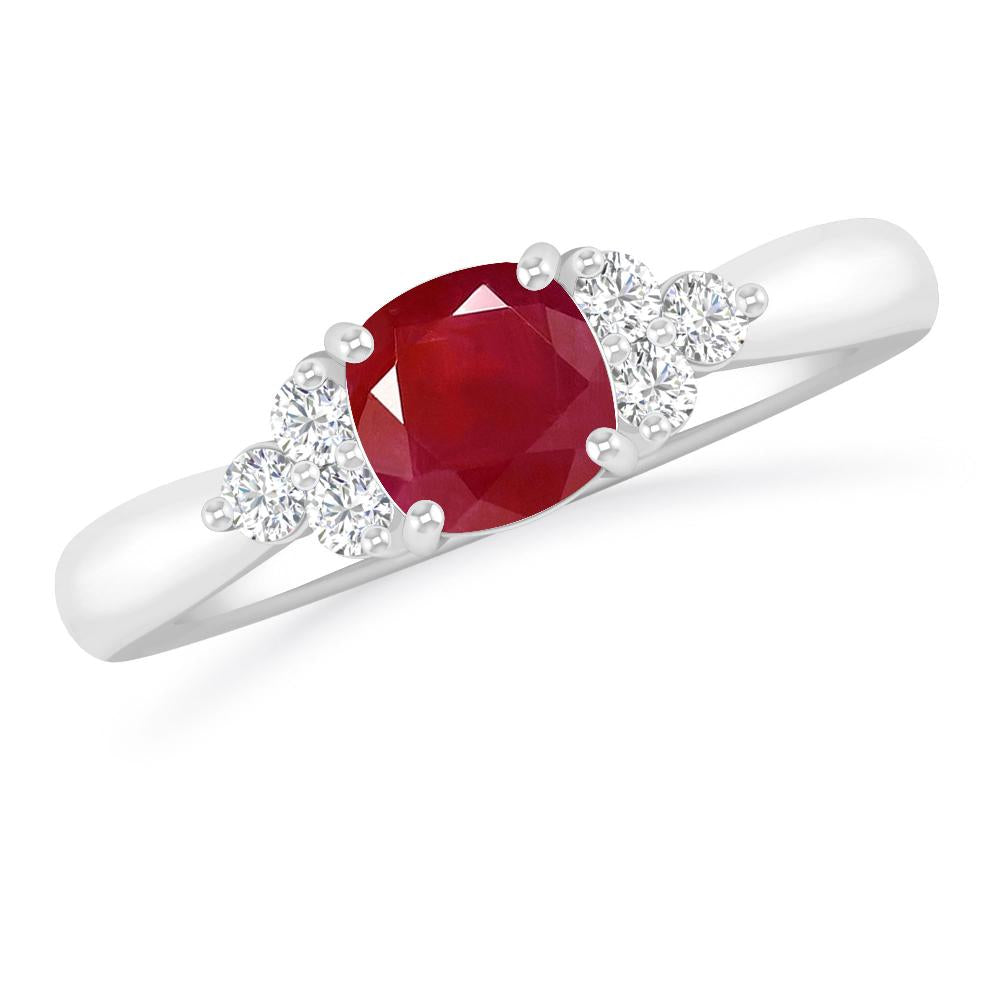 White Gold - Ruby