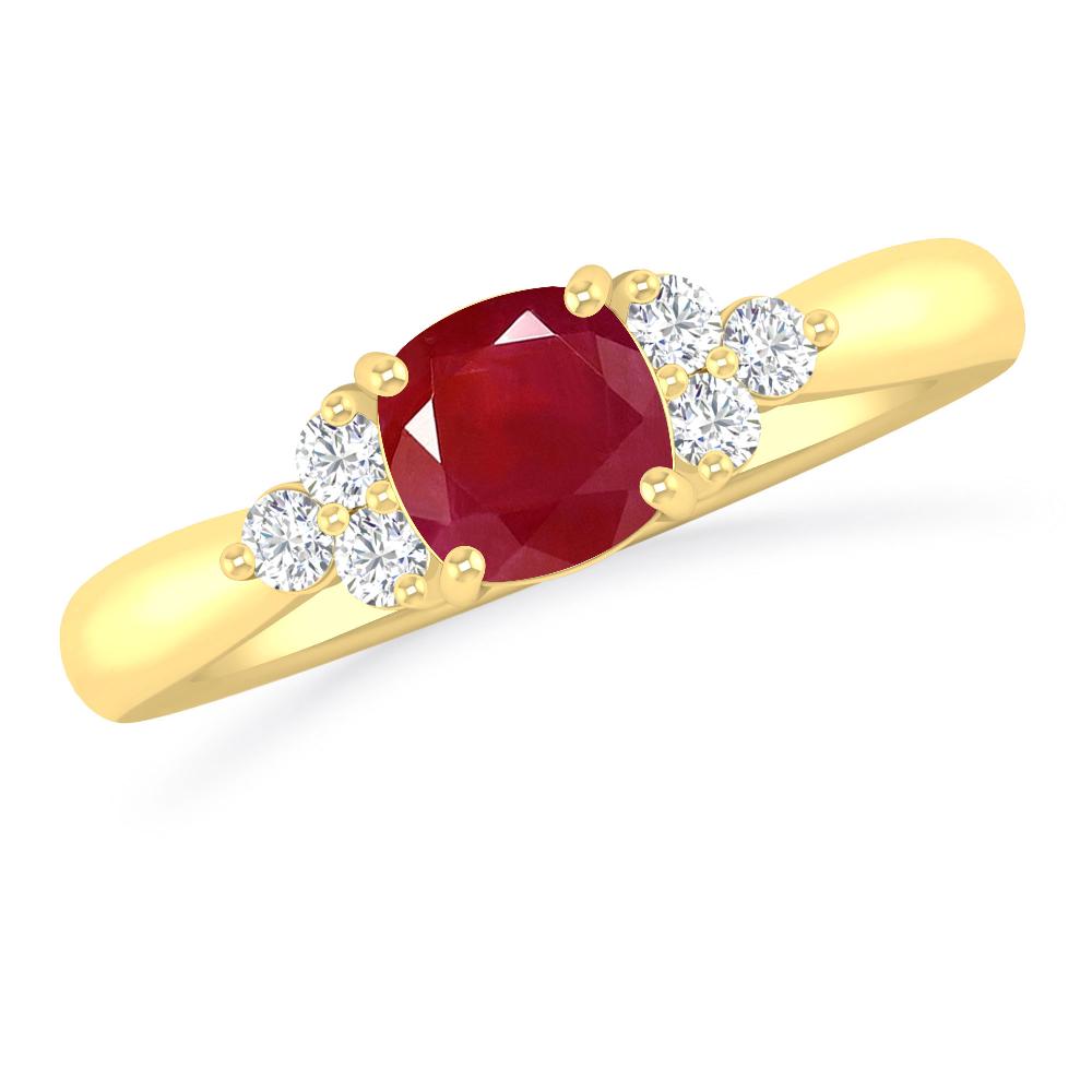 Yellow Gold - Ruby