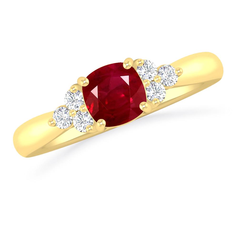 Yellow Gold - Ruby