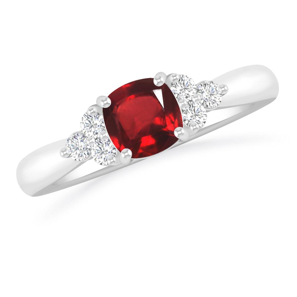 White Gold - Ruby