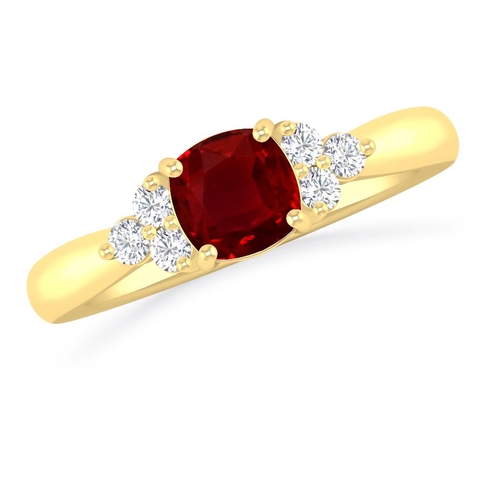 Yellow Gold - Ruby