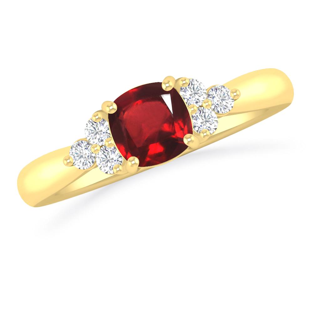 Yellow Gold - Ruby