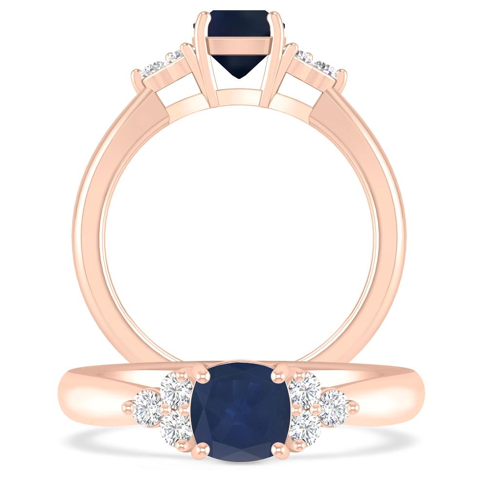 Rose Gold - Sapphire