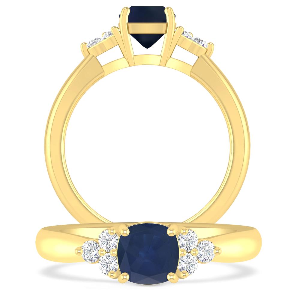 Yellow Gold - Sapphire