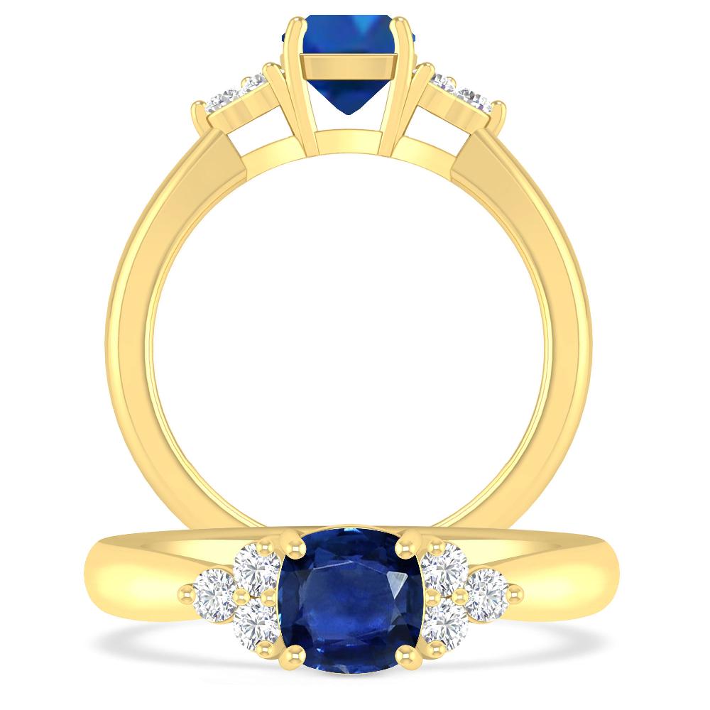 Yellow Gold - Sapphire