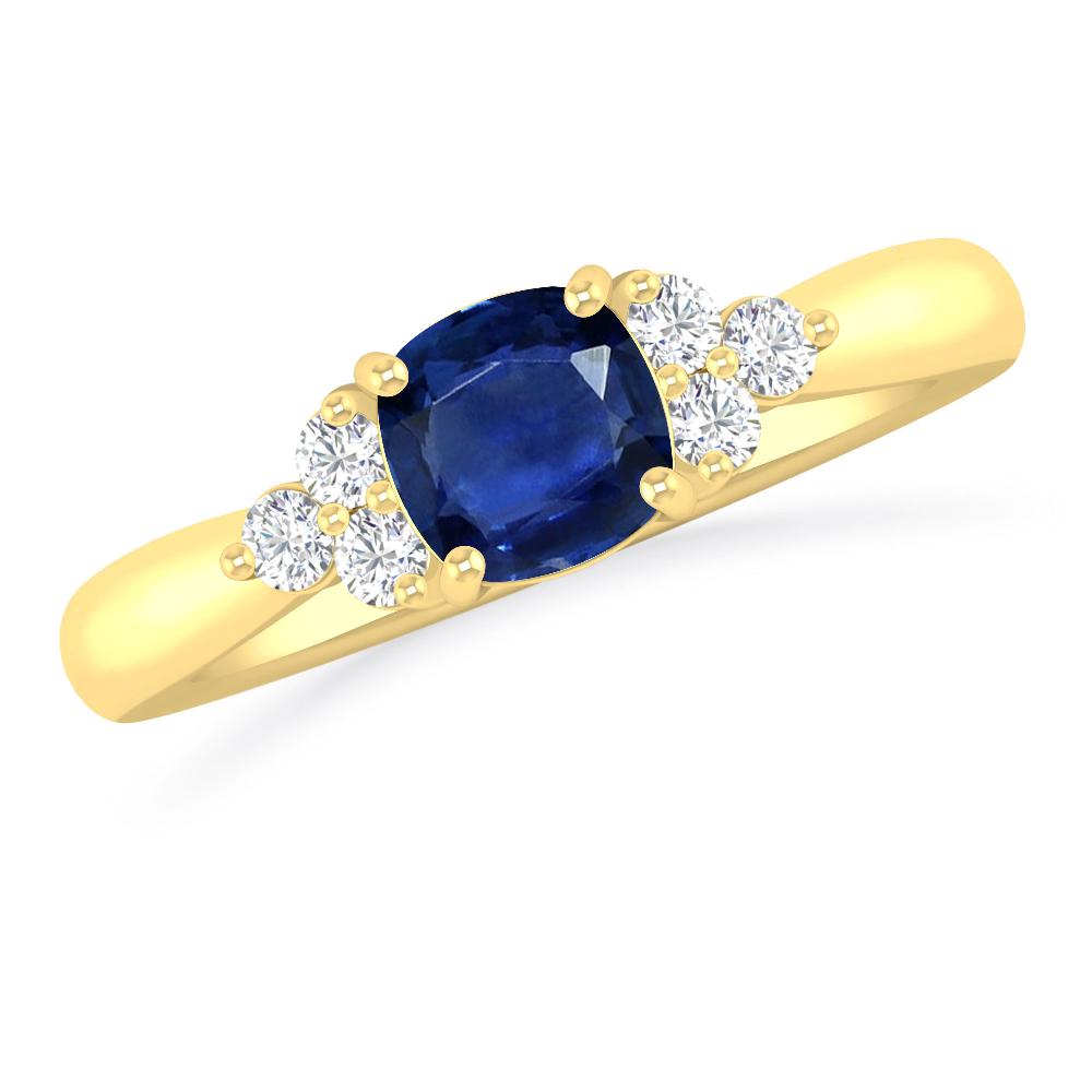 Yellow Gold - Sapphire